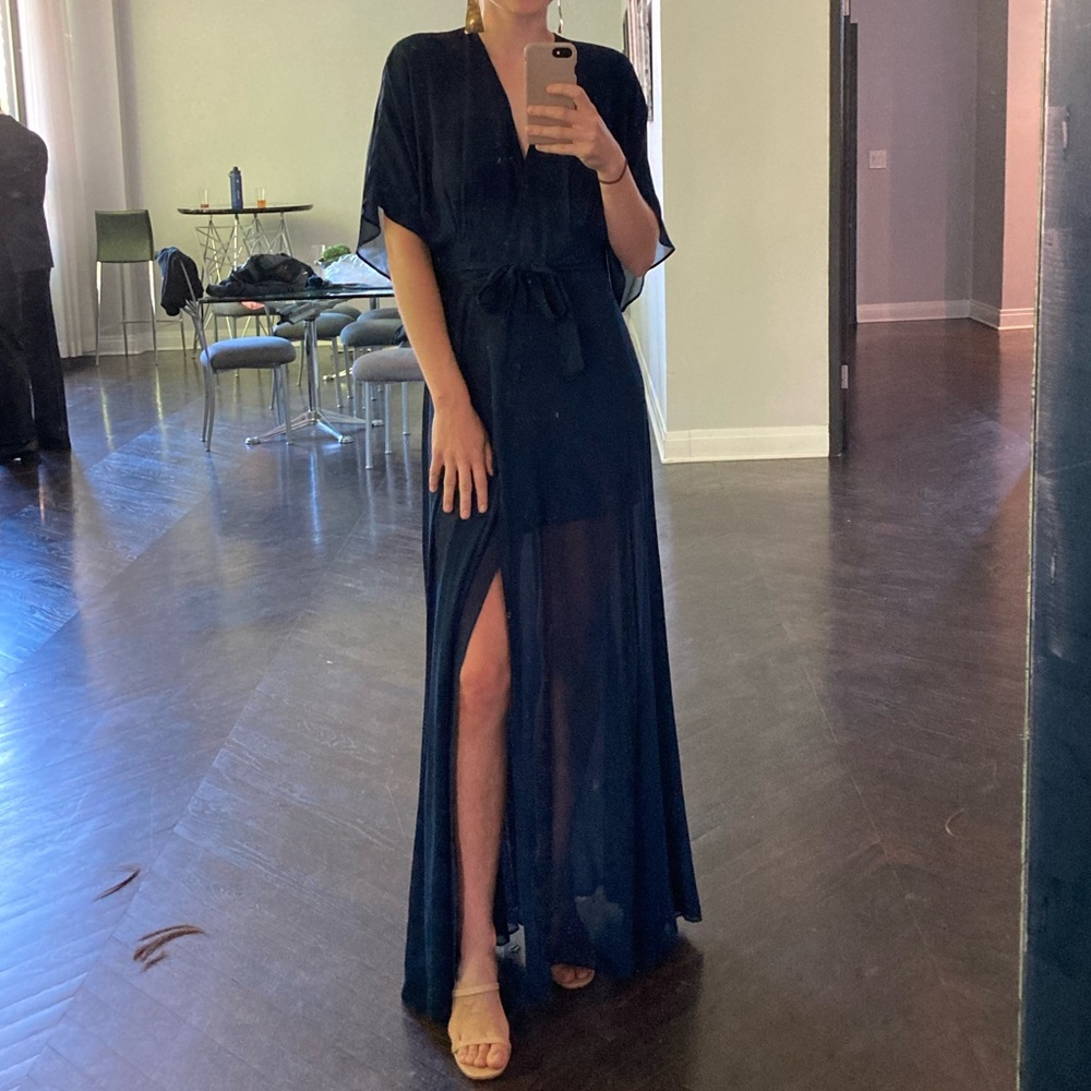 Reformation Winslow Dress - Navy